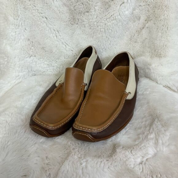 Coach Vintage Tri colors Brown and Leather Slip-On Italian Loafers Moccasins 10 main image 9